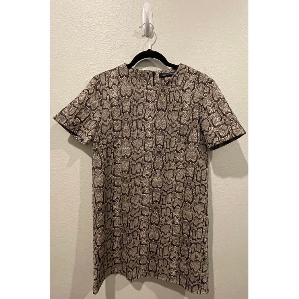ZARA Snakeskin Print Mini Dress